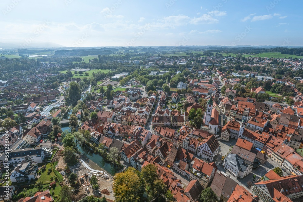 Wangen im Luftbild - Ausblick auf die sehenswerte historische Altstadt