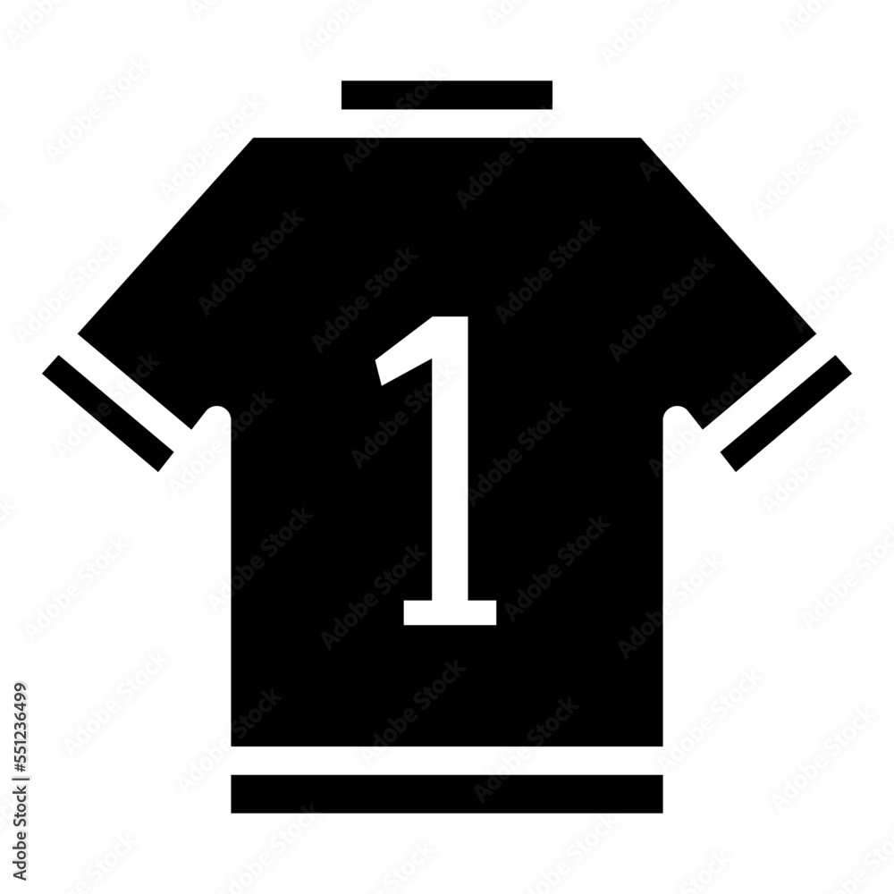 sport jersey uniform back icon