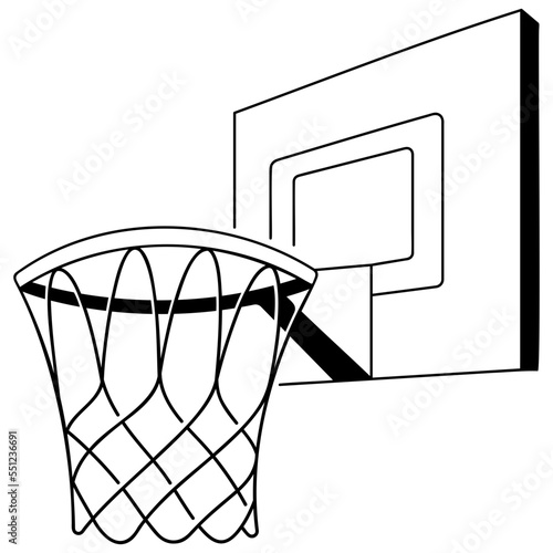 Basketball Hoop and Backboard