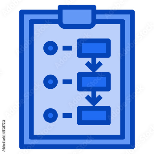 storyboard blue icon