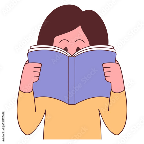 girl read a book