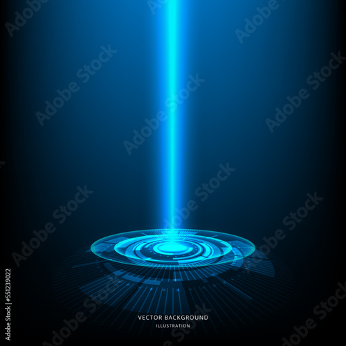 Abstract technology background. Futuristic digital innovation background. Vector illustration.