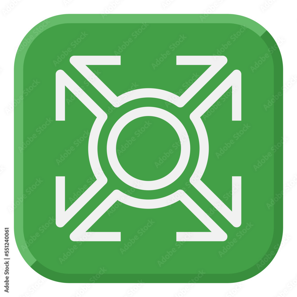 roundabout flat icon