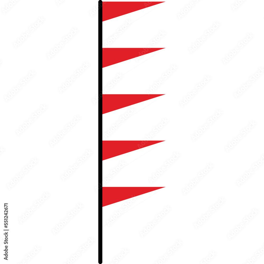 Indonesian Flagpole Element