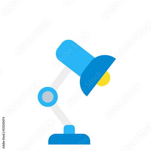 Lamp icon in flat style, use for website mobile app presentation Desk lamp. Standing desk lamp interior modern decorative furniture garish jpg flat illustrations isolated jpeg 
