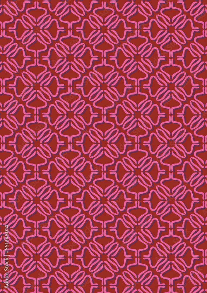 Seamless pattern in red fabric Seamless pattern in red fabric