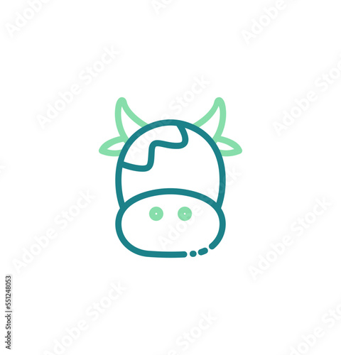 cow icon vector illustration logo template for many purpose. Isolated on white background.