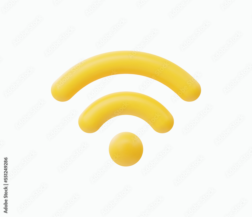 Obraz premium 3d Realistic Wireless network vector illustration