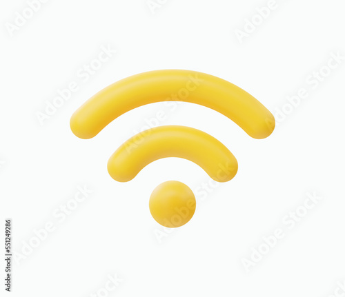 3d Realistic Wireless network vector illustration