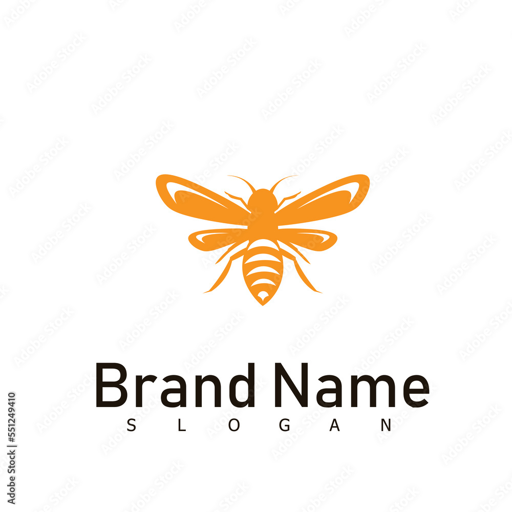 bee logo animal honey design bee logo animal honey design