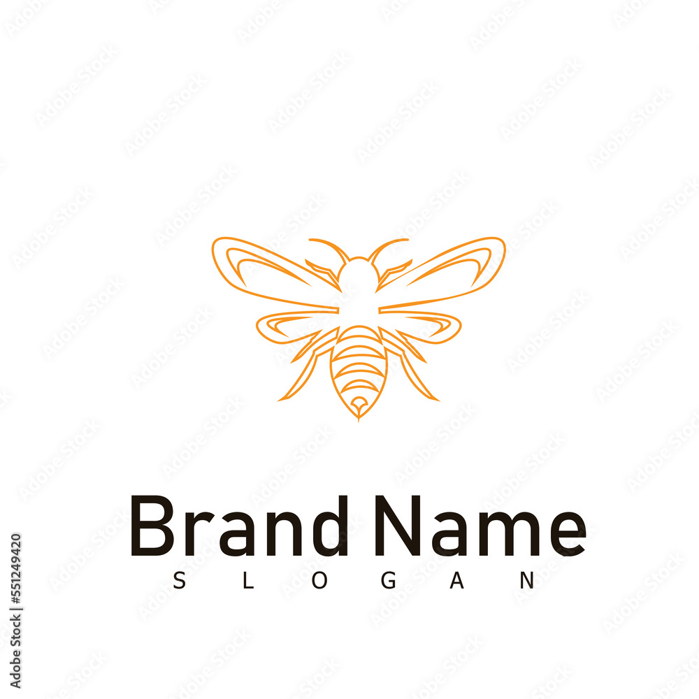 bee logo animal honey design bee logo animal honey design