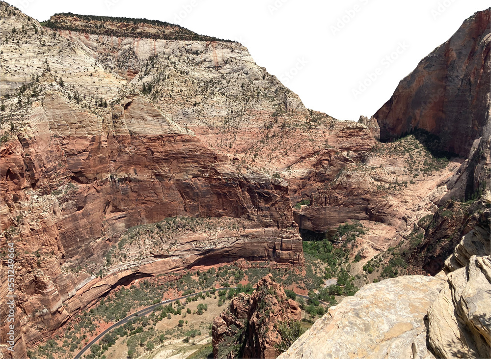 Isolated PNG cutout of a red canyon - Zion National Park on a transparent background
Isolated PNG cutout of a red canyon - Zion National Park on a transparent background