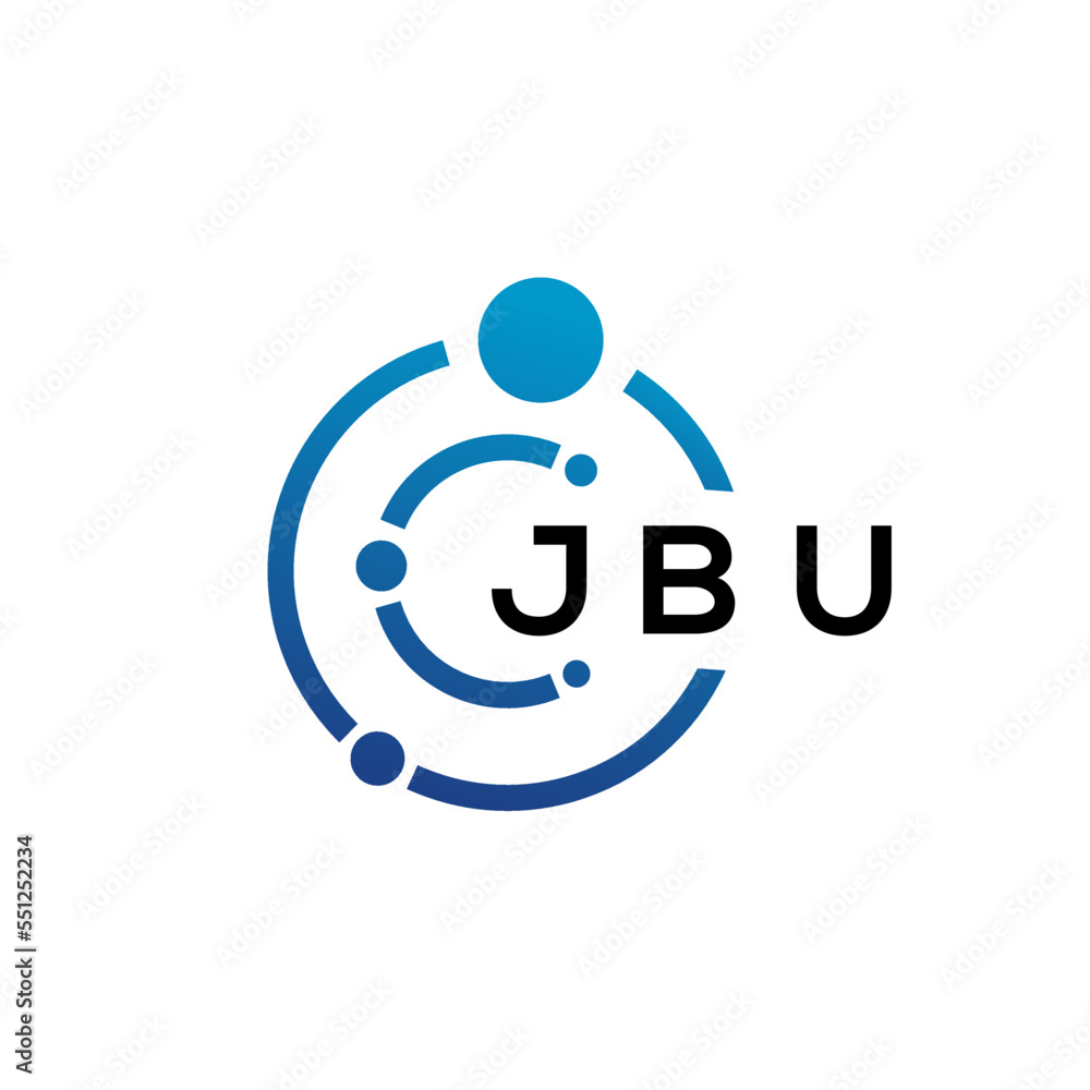 JBU letter technology logo design on white background. JBU creative initials letter IT logo concept. JBU letter design. JBU letter technology logo design on white background. JBU creative initials letter IT logo concept. JBU letter design.