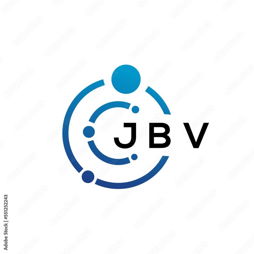 JBV letter technology logo design on white background. JBV creative initials letter IT logo concept. JBV letter design. JBV letter technology logo design on white background. JBV creative initials letter IT logo concept. JBV letter design.