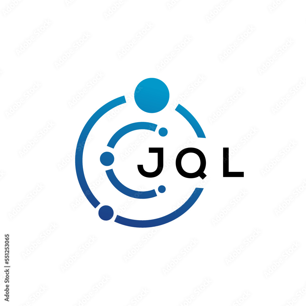 JQL letter technology logo design on white background. JQL creative initials letter IT logo concept. JQL letter design. JQL letter technology logo design on white background. JQL creative initials letter IT logo concept. JQL letter design.