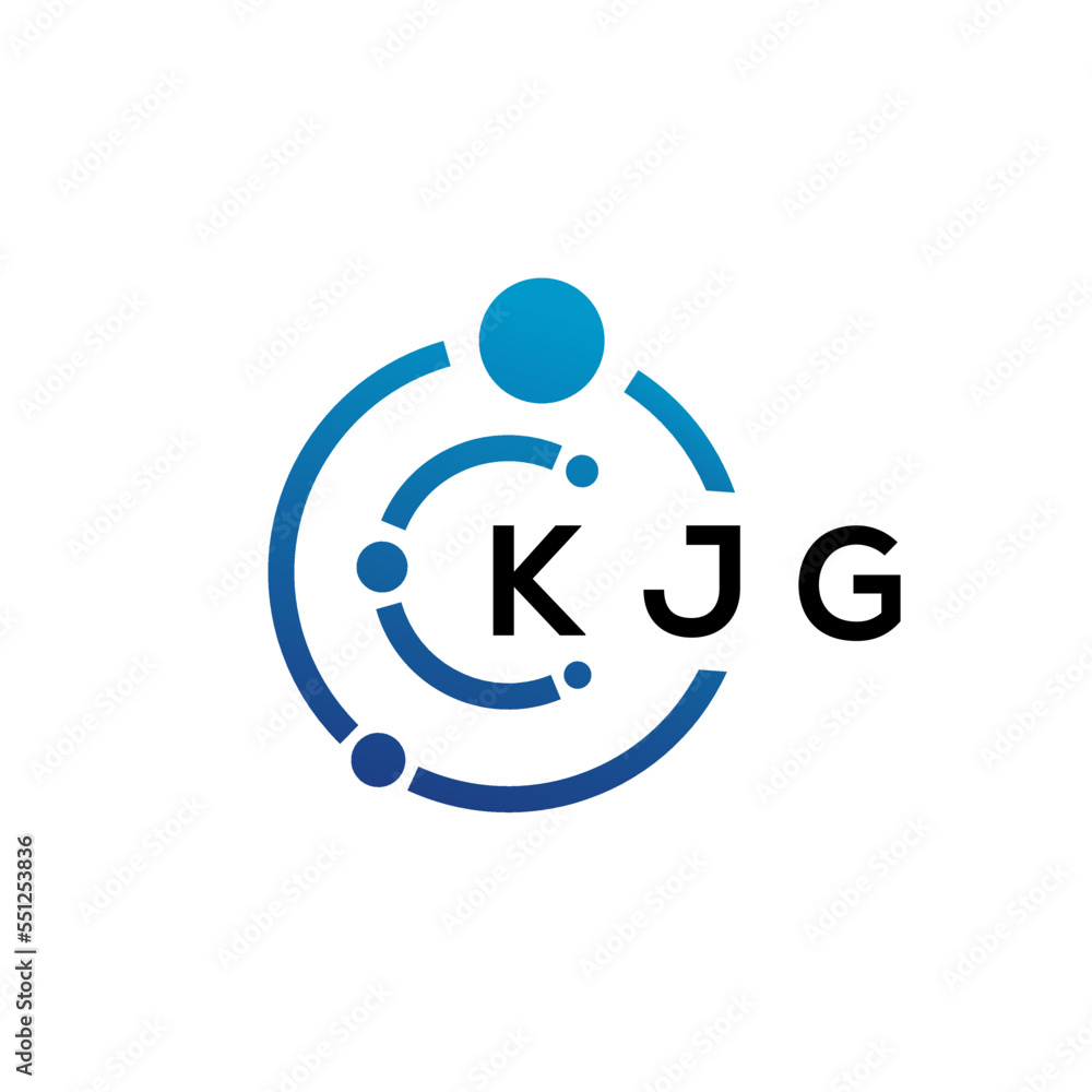 KJG letter technology logo design on white background. KJG creative initials letter IT logo concept. KJG letter design. KJG letter technology logo design on white background. KJG creative initials letter IT logo concept. KJG letter design.