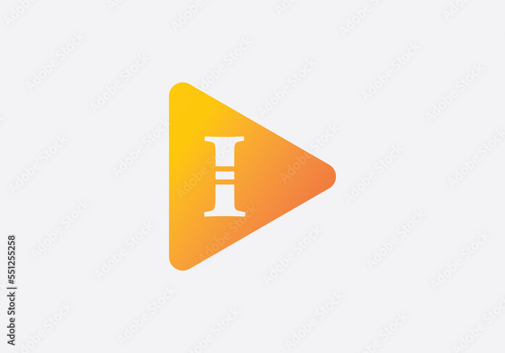 Play button icon logo and play button symbol image with letters Play button icon logo and play button symbol image with letters