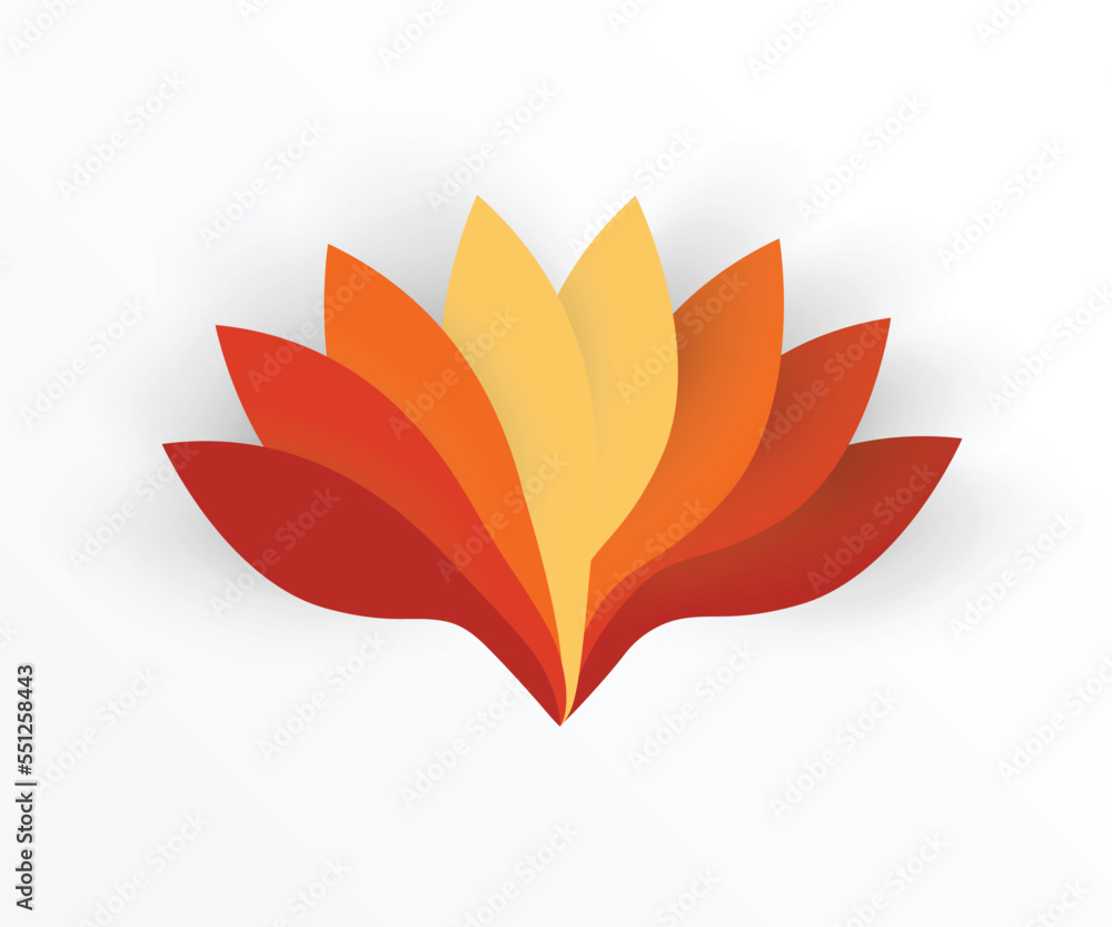 Paper flower. Colorful lotus cut from paper. Wedding decorations. Paper flower. Colorful lotus cut from paper. Wedding decorations.