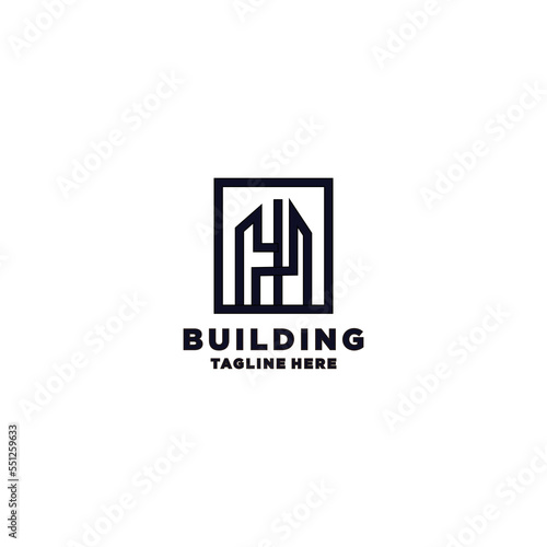 Building logo for construction logo icon design 