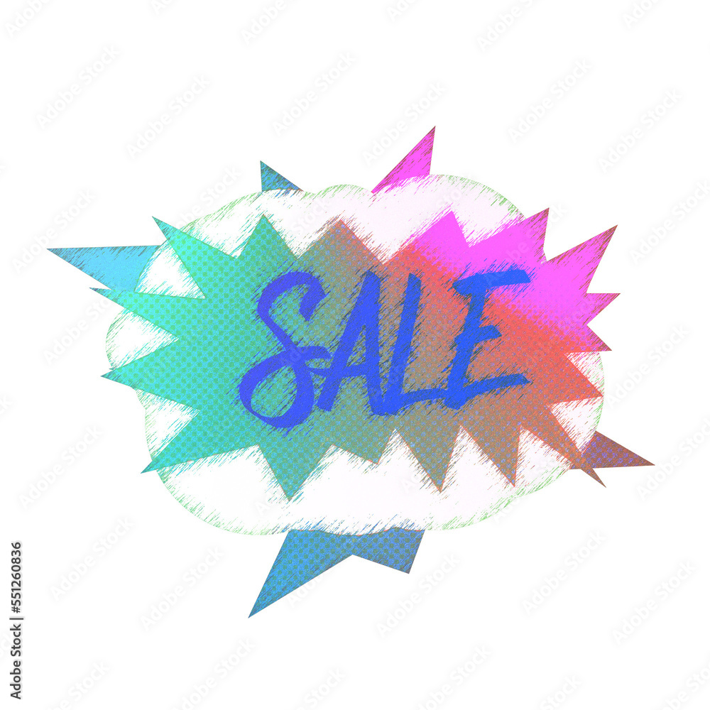 Abstract transparent iridescent grunge sale sticker element. Abstract transparent iridescent grunge sale sticker element.