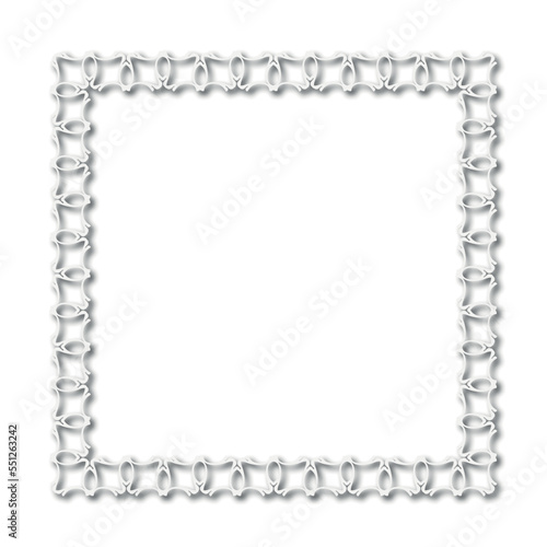 Frame in vintage style with ornament elements, art, pattern, background, texture, template Vector illustration eps 10, Art.