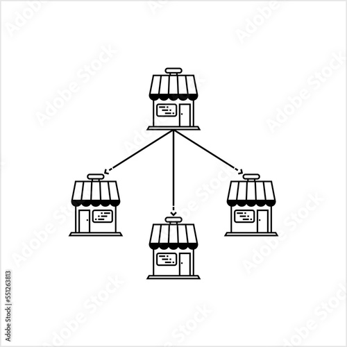 Store Chain Icon, Value Store, Retail Store Chain, Brand Outlet At Multiple Locations