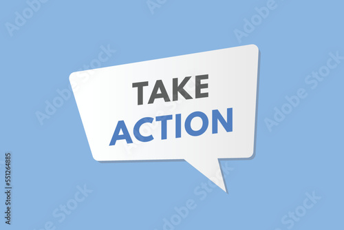take action text Button. take action Sign Icon Label Sticker Web Buttons 