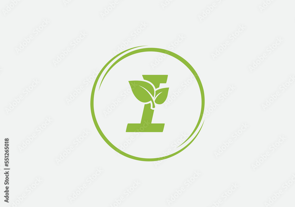 Green leaf circle logo and Eco nature business symbol design vector ...