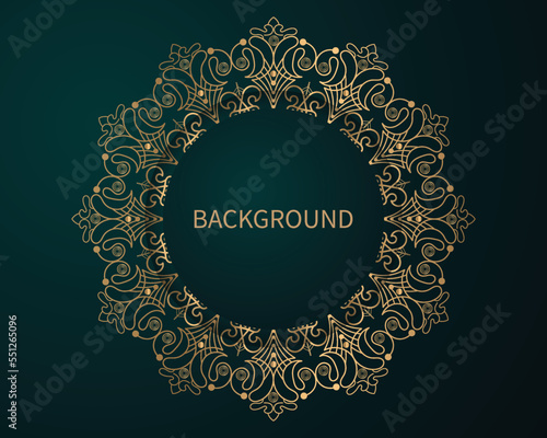 invitation card templates with gold patterned and crystals color luxury mandala background with golden arebesque pattern arabic islamic east style. ramadan style decorative mandala, flyer banner