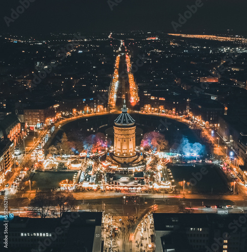 Obraz na płótnie Mannheim weihnachtsmarkt 2022