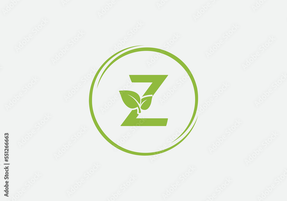 Green leaf circle logo and Eco nature business symbol design vector ...