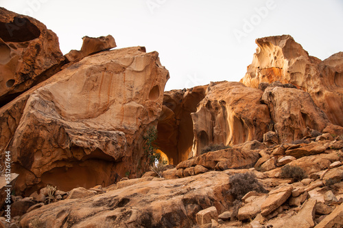 Wallpaper Mural Spain - Fuerteventura - Barranco de las Penitas, path to the Arch Torontodigital.ca