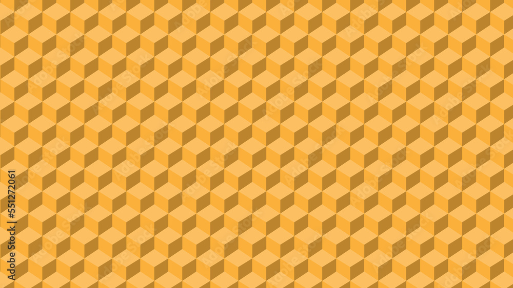 Yellow future Square Collection isomatic texture pattern wallpaper design for background and modern cover design. 3d rendering Yellow future Square Collection isomatic texture pattern wallpaper design for background and modern cover design. 3d rendering