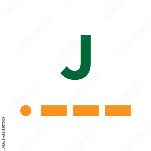 morse code letter, color ,icon,design,flat,style,trendy,collection