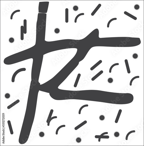 Lactobacillus icon, bacterial symbol vector