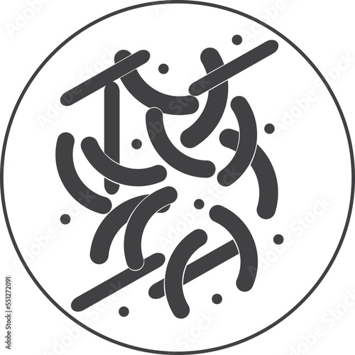 Lactobacillus icon, medical icon vector 