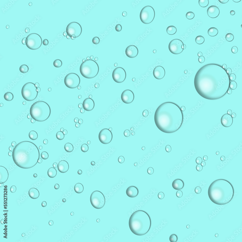 Abstract water bubbles background and Digital Paper
