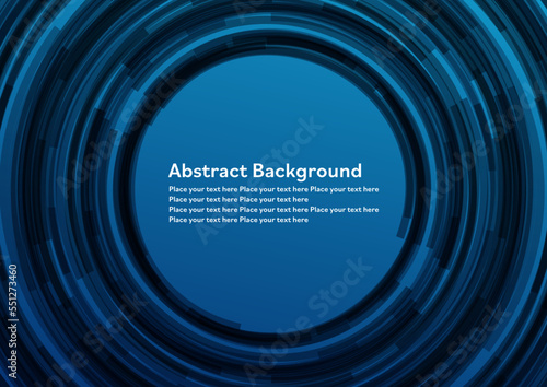 青の回転するテクノロジー背景
