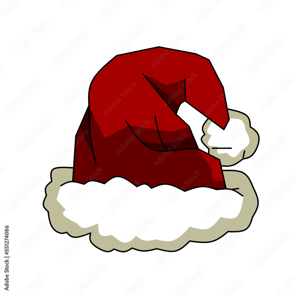 santa hat icon design, red hat santa with elegant concept santa hat icon design, red hat santa with elegant concept