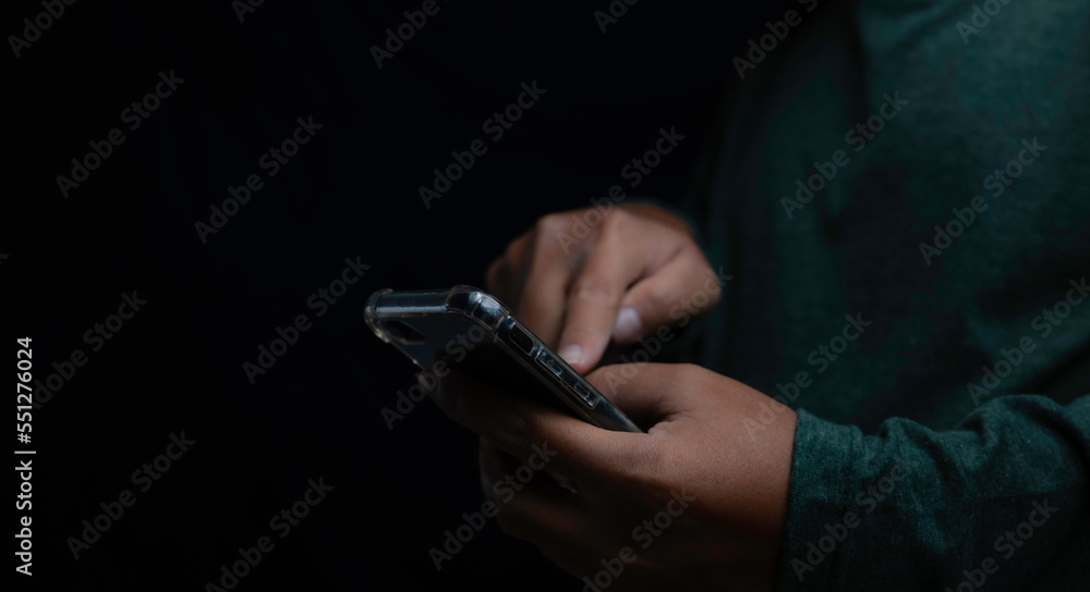 Young man using smartphone. Young man using smartphone.