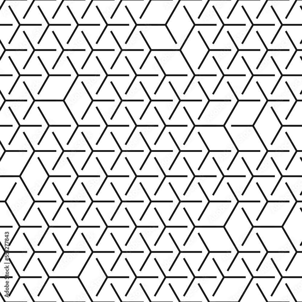 Hexagonal Maze pattern abstract illustration Hexagonal Maze pattern abstract illustration