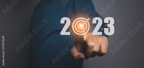 Business target and goal on new year 2023.