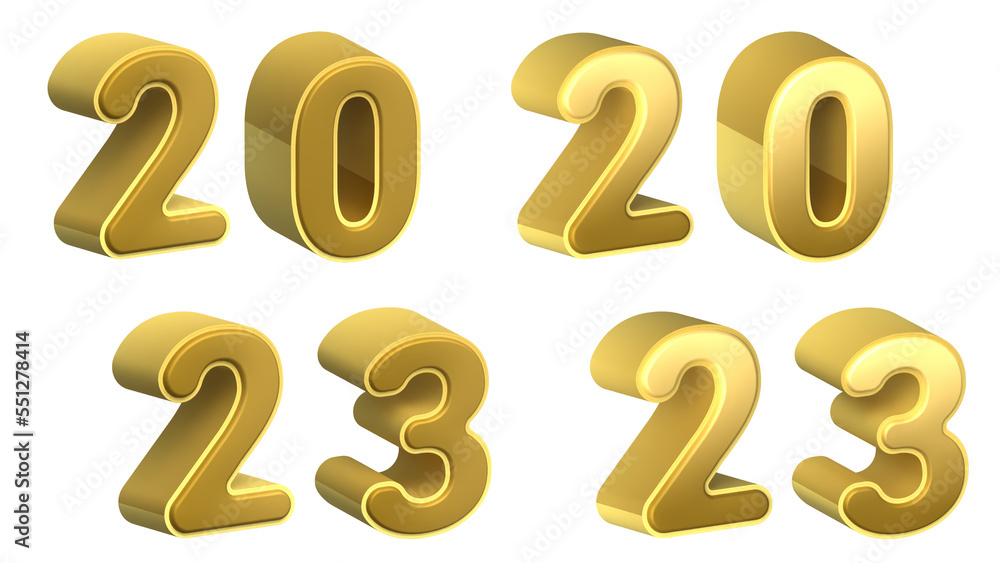 3D gold label of the 2023 year. Soft label for your project. 3D gold label of the 2023 year. Soft label for your project.