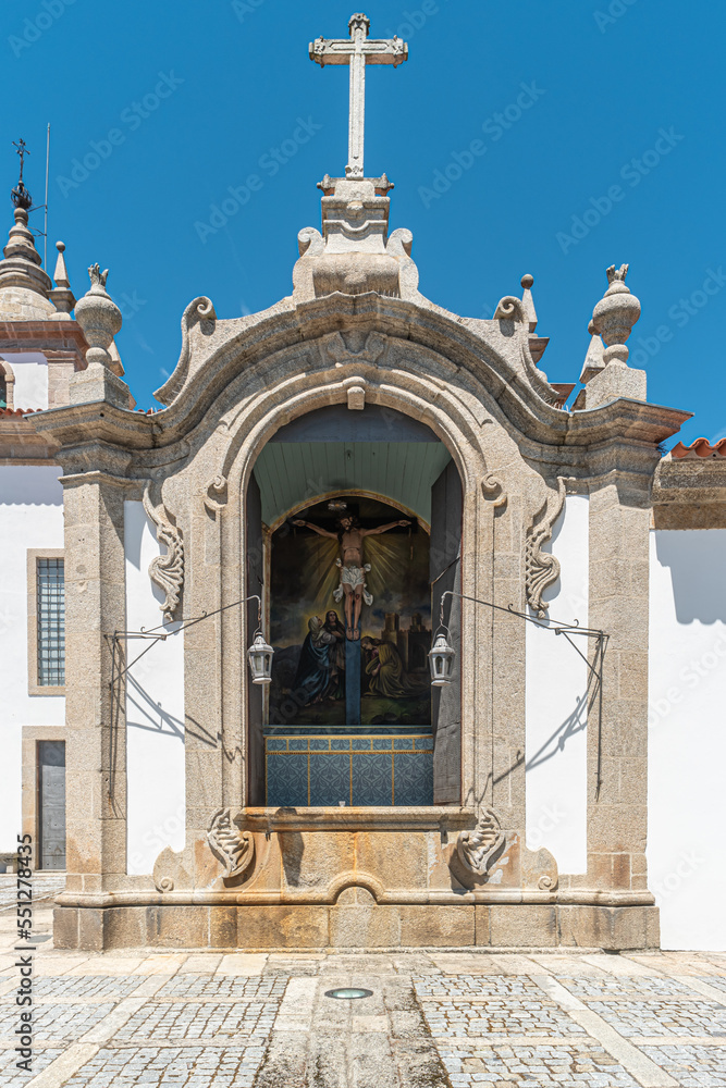 Espirito Santo Church, Arcos de Valdevez, Portugal. Main Church of Arcos de Valdevez is located in the city center.