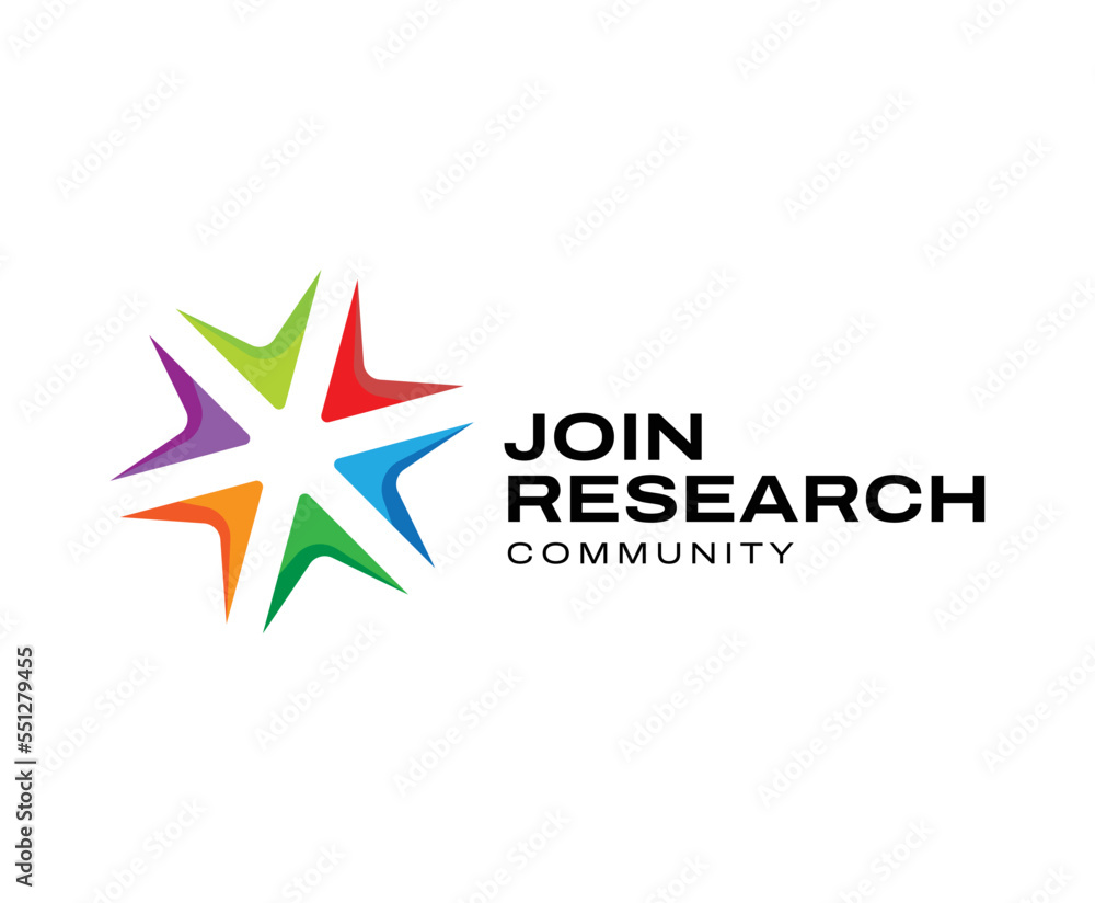 Abstract Arrow Shape Association Logo Design Template Abstract Arrow Shape Association Logo Design Template