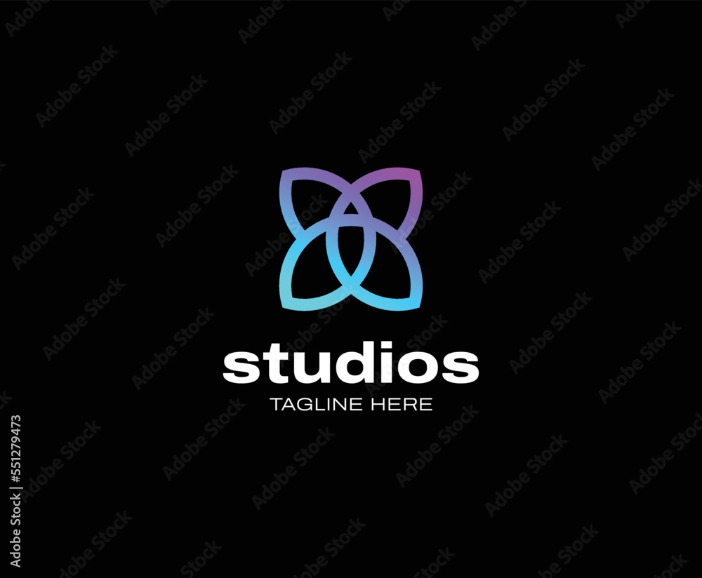 Abstract Modern Butterfly Shape Logo Design Template Abstract Modern Butterfly Shape Logo Design Template