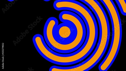 Circle Smooth Transition rotated On Green Screen And Alpha Channel For video intro chanel