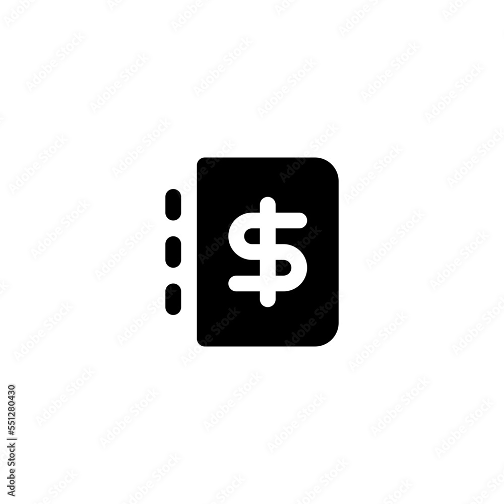 Fototapeta premium finance book icon