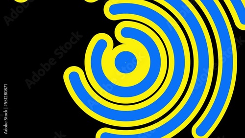 Circle Smooth Transition rotated On Green Screen And Alpha Channel For video intro chanel