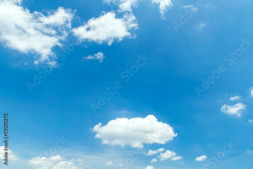 Background of blue sky and white clouds